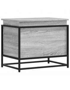 Contenitore con Coperchio Grigio Sonoma 60x40x51,5cm Truciolato