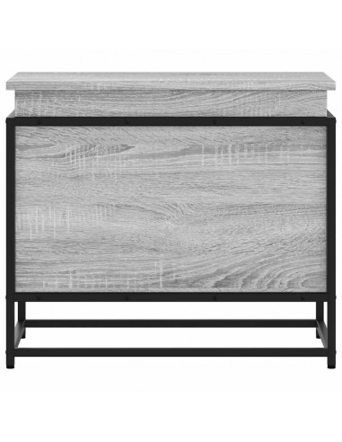 Contenitore con Coperchio Grigio Sonoma 60x40x51,5cm Truciolato