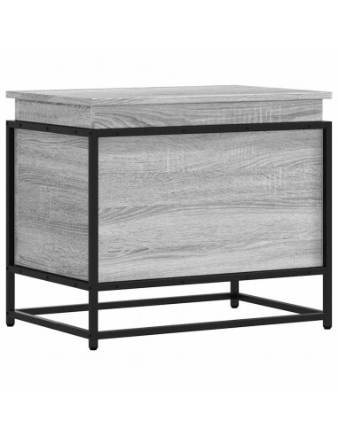 Contenitore con Coperchio Grigio Sonoma 60x40x51,5cm Truciolato