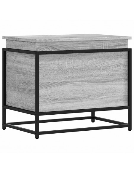 Contenitore con Coperchio Grigio Sonoma 60x40x51,5cm Truciolato