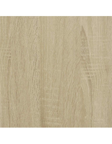 Comodini 2pz Rovere Sonoma 40x31x50cm Legno Multistrato Metallo