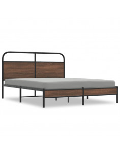 Giroletto senza Materasso Rovere Marrone 160x200 cm Truciolato