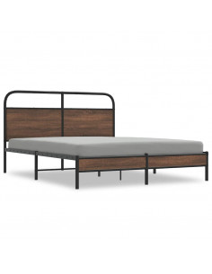 Giroletto senza Materasso Rovere Marrone 150x200 cm Truciolato