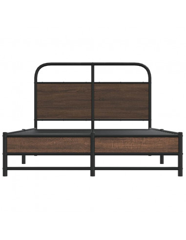 Giroletto senza Materasso Rovere Marrone 140x200 cm Truciolato