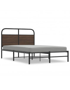 Giroletto senza Materasso Rovere Marrone 140x200 cm Truciolato