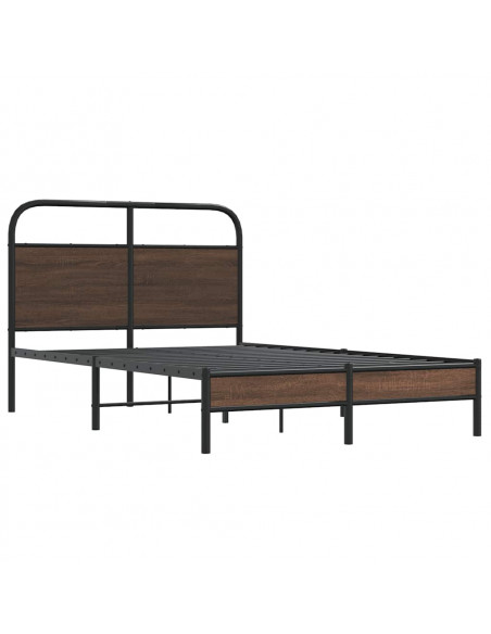 Giroletto senza Materasso Rovere Marrone 140x200 cm Truciolato