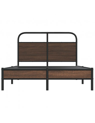 Giroletto senza Materasso Rovere Marrone 140x200 cm Truciolato