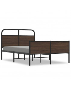 Giroletto senza Materasso Rovere Marrone 140x200 cm Truciolato