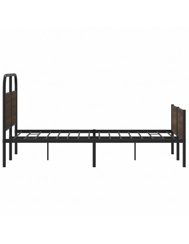 Giroletto senza Materasso Rovere Marrone 140x200 cm Truciolato