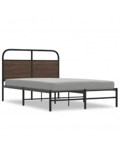 Giroletto senza Materasso Rovere Marrone 140x190 cm Truciolato