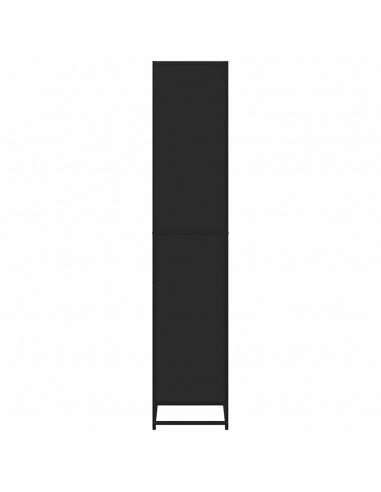 Libreria Nera 60x35x170,5 cm in Truciolato