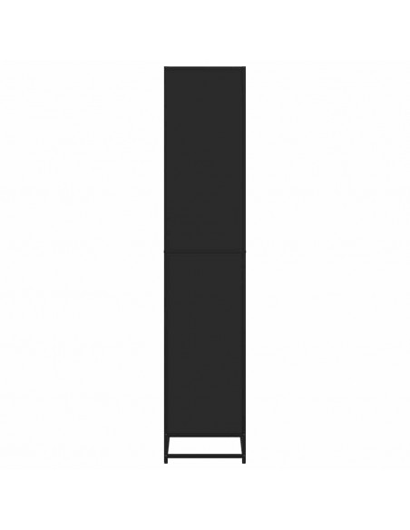 Libreria Nera 60x35x170,5 cm in Truciolato