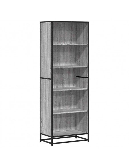 Libreria Grigio Sonoma 60x35x170,5 cm in Truciolato