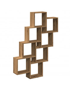 Mensola a Muro Cubo Artigianale 90x15x119,5cm Legno Multistrato