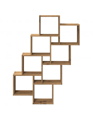 Mensola a Muro Cubo Artigianale 90x15x119,5cm Legno Multistrato