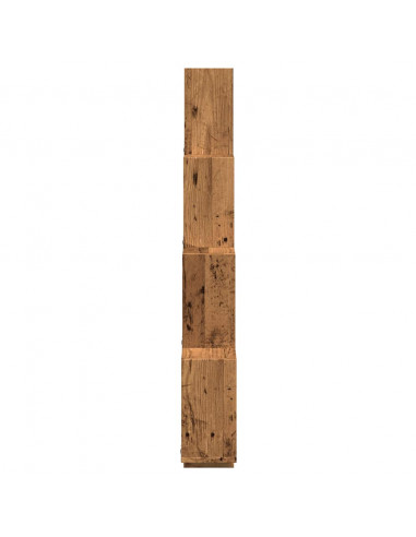 Mensola a Muro a Cubo Antico 90x15x119,5 cm Legno Multistrato