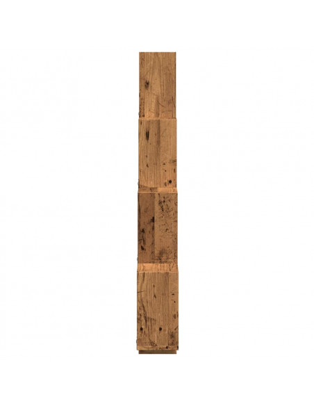 Mensola a Muro a Cubo Antico 90x15x119,5 cm Legno Multistrato