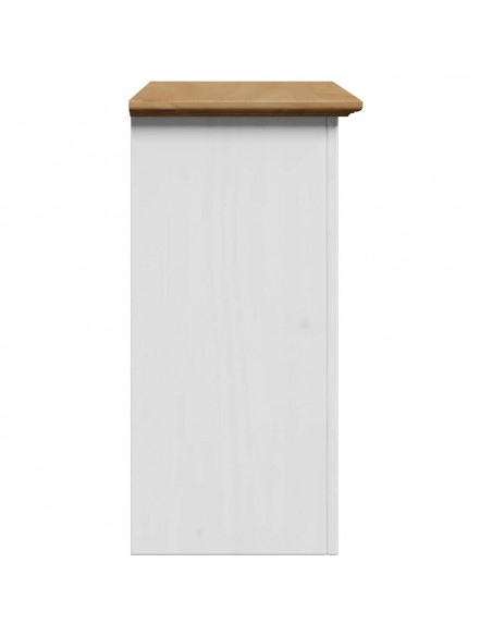 Pensile da Bagno BODO Bianco e Marrone 44x30x60 cm