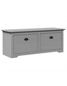 Panca da Ingresso BODO Grigia 114x40x45 cm