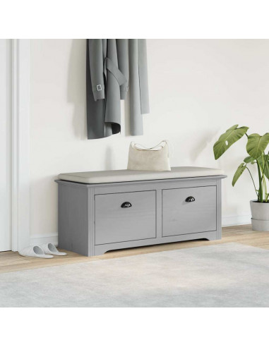 Panca da Ingresso BODO Grigia 114x40x45 cm
