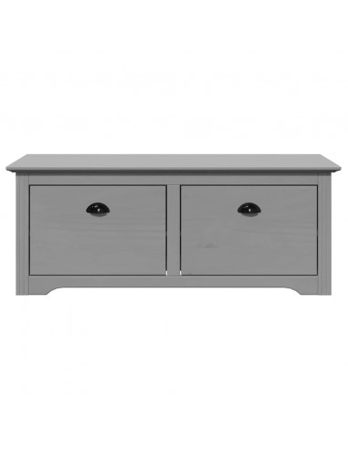 Panca da Ingresso BODO Grigia 114x40x45 cm