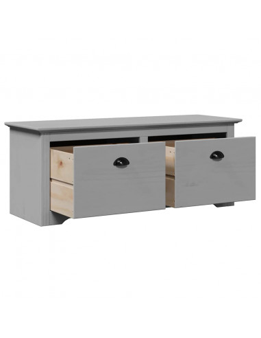 Panca da Ingresso BODO Grigia 114x40x45 cm
