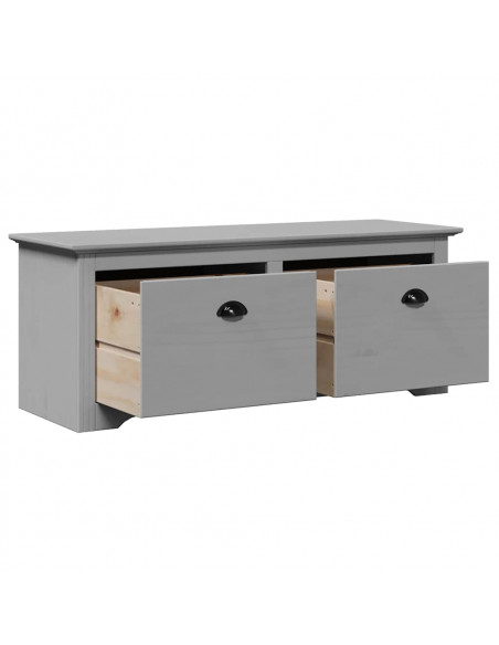 Panca da Ingresso BODO Grigia 114x40x45 cm