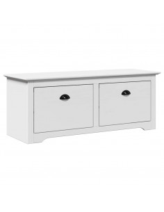 Panca da Ingresso BODO Bianca 114x40x45 cm