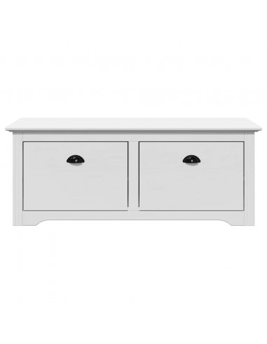 Panca da Ingresso BODO Bianca 114x40x45 cm