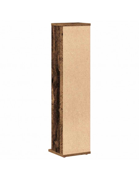 Mobile Porta CD Legno Vecchio 21x20x88 cm in Legno Multistrato