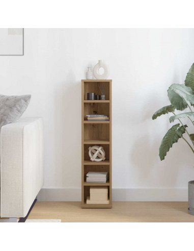 Mobile Porta CD Artigianale 21x20x88 cm Legno Multistrato