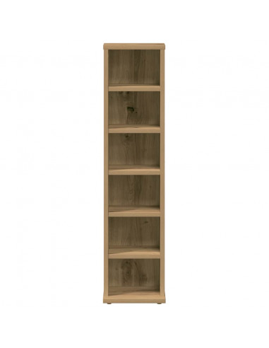 Mobile Porta CD Artigianale 21x20x88 cm Legno Multistrato