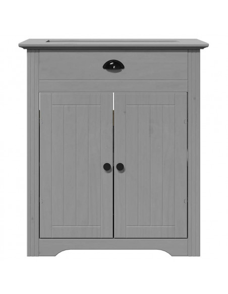 Mobile Lavabo da Bagno BODO Grigio 70x35x80 cm