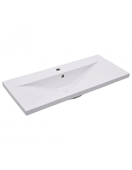 Set Mobili da Bagno 5 pz Grigio Cemento in Legno Multistrato