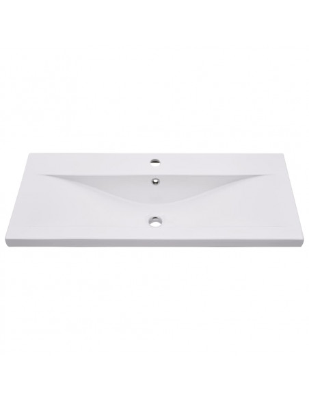 Set Mobili da Bagno 5 pz Grigio Cemento in Legno Multistrato