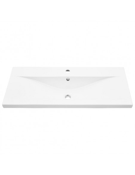 Set Mobili da Bagno 4 pz Grigio Cemento in Legno Multistrato