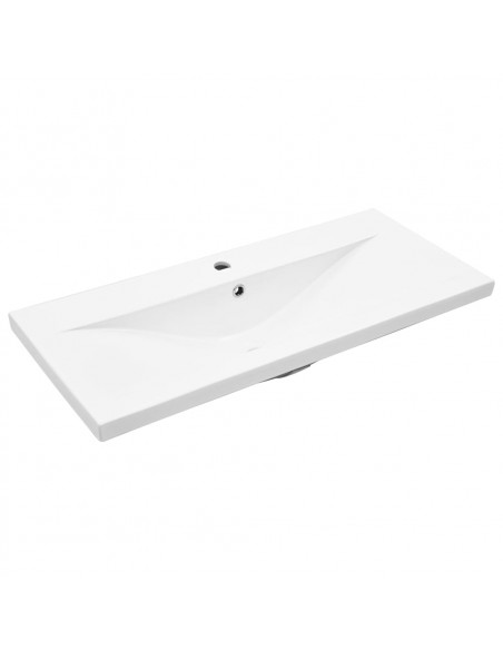 Set Mobili da Bagno 4 pz Grigio Cemento in Legno Multistrato