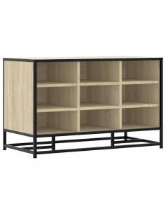 Scarpiera Sonoma Rovere 84x40x53,5 cm in Truciolato e Metallo