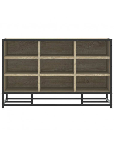 Scarpiera Sonoma Rovere 84x40x53,5 cm in Truciolato e Metallo