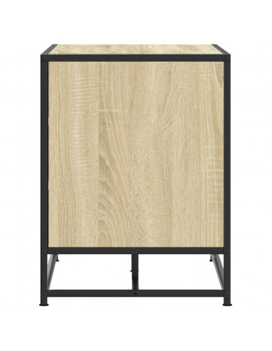 Scarpiera Sonoma Rovere 84x40x53,5 cm in Truciolato e Metallo