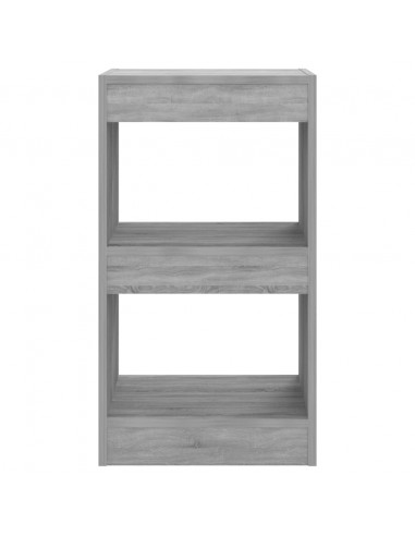 Libreria/Divisorio Grigio Sonoma 40x30x72 cm