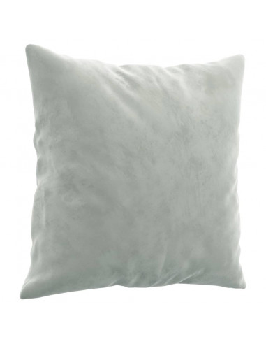 Set di Divani 3 pz con Cuscini Grigio Chiaro in Velluto