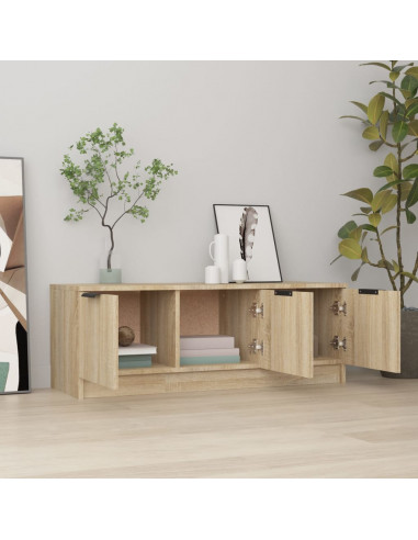 Mobile Porta TV Rovere Sonoma 102x35x36,5 cm Legno Multistrato