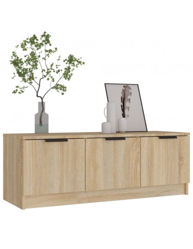 Mobile Porta TV Rovere Sonoma 102x35x36,5 cm Legno Multistrato