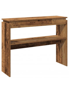 Tavolino Consolle Legno Antico 80x30x102 cm in Truciolato