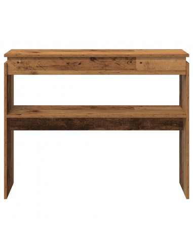 Tavolino Consolle Legno Antico 80x30x102 cm in Truciolato