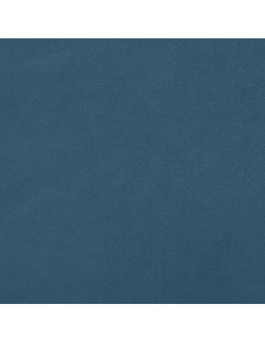 Giroletto con Testiera Blu Scuro 140x190 cm in Velluto
