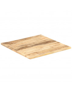 Piano Tavolo in Legno Massello di Mango 25-27 mm 60x60 cm 2