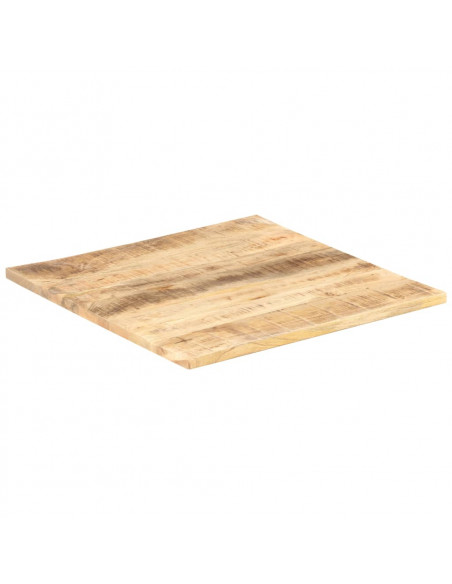 Piano Tavolo in Legno Massello di Mango 25-27 mm 60x60 cm