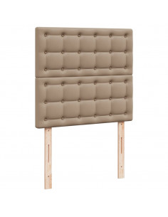 Giroletto a Molle con Materasso Cappuccino 90x200 cm Similpelle 2